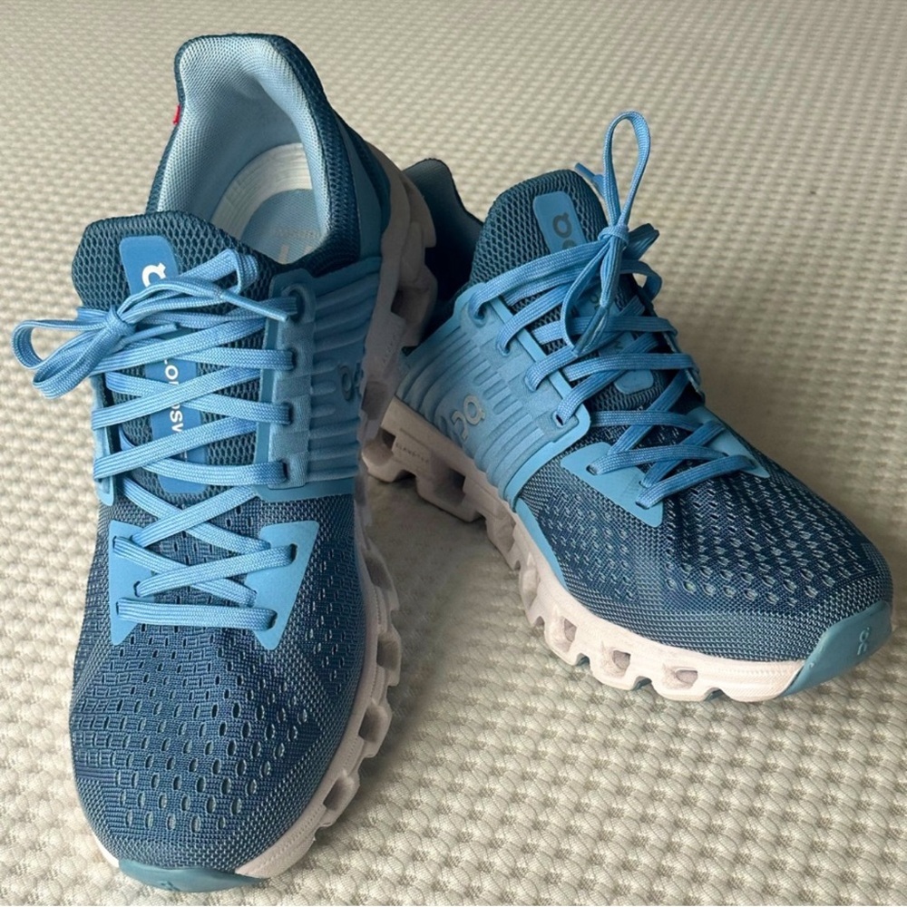 On Running Cloudswift Athletic Shoes - Blue and White